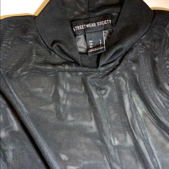 Mesh Mock Neck Long Sleeve Top - Picture 3 of 3